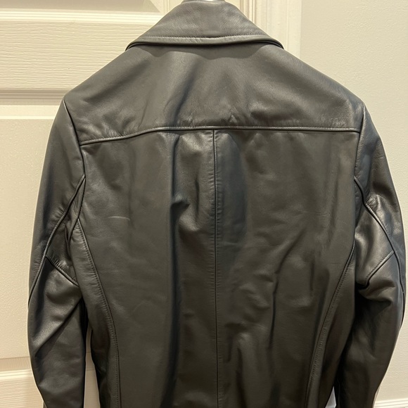 Supreme x Schott leather pea coat - Picture 2 of 4